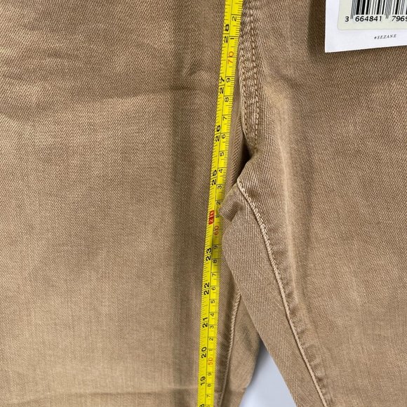 Sezane Pantalon Manu Jeans Cuffed Pants Beige Tan Womens Size 36 NWT - Picture 12 of 13